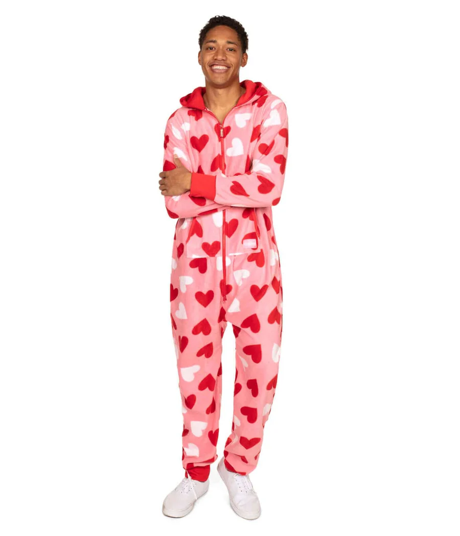 Men's Full Hearts Jumpsuit - Image 3