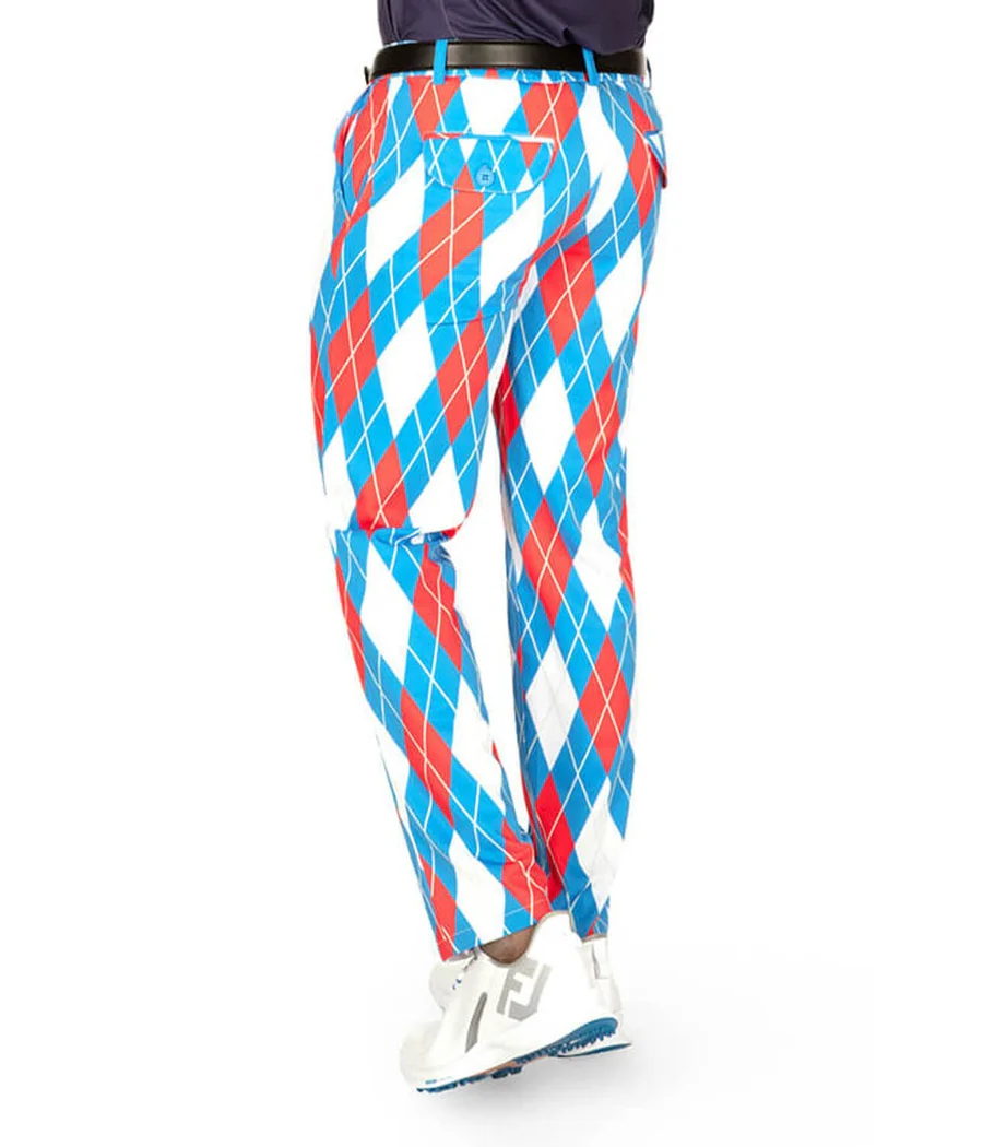 Men's American Argyle Disc Golf Pants - Image 3