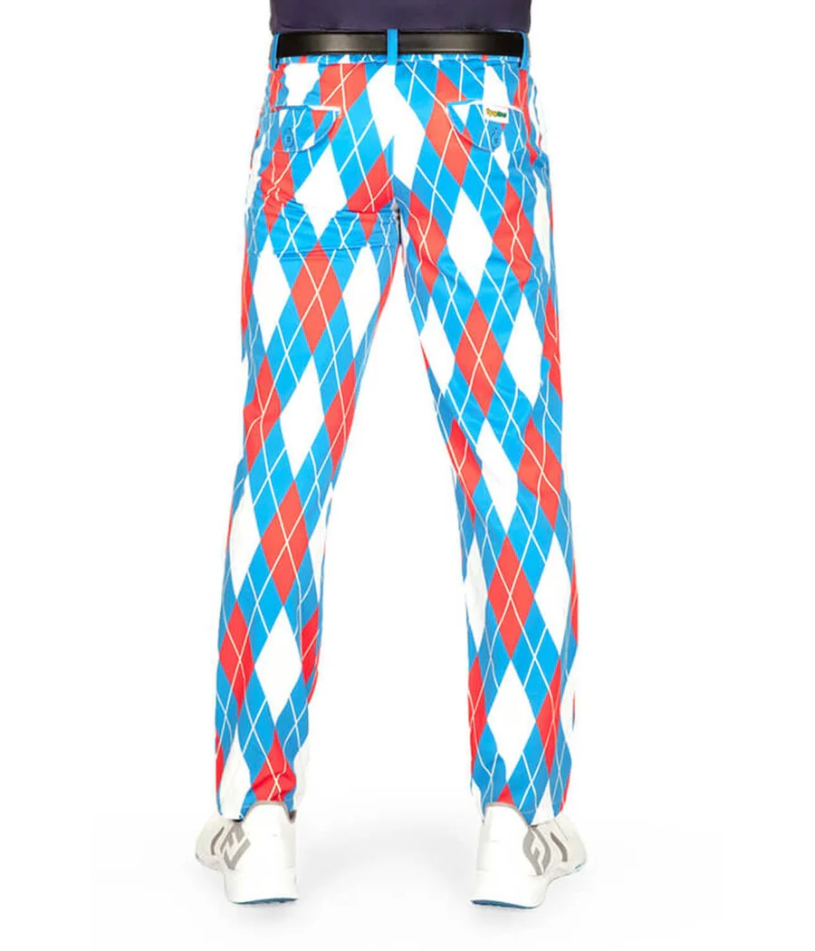 Men's American Argyle Disc Golf Pants - Image 4