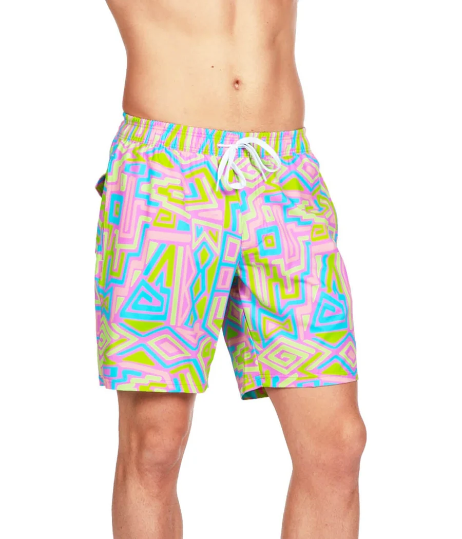 Retro Ride Stretch Swim Trunks - 7.5" Inseam - Image 4