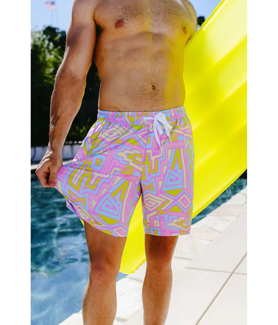 Retro Ride Stretch Swim Trunks - 7.5" Inseam - Image 6
