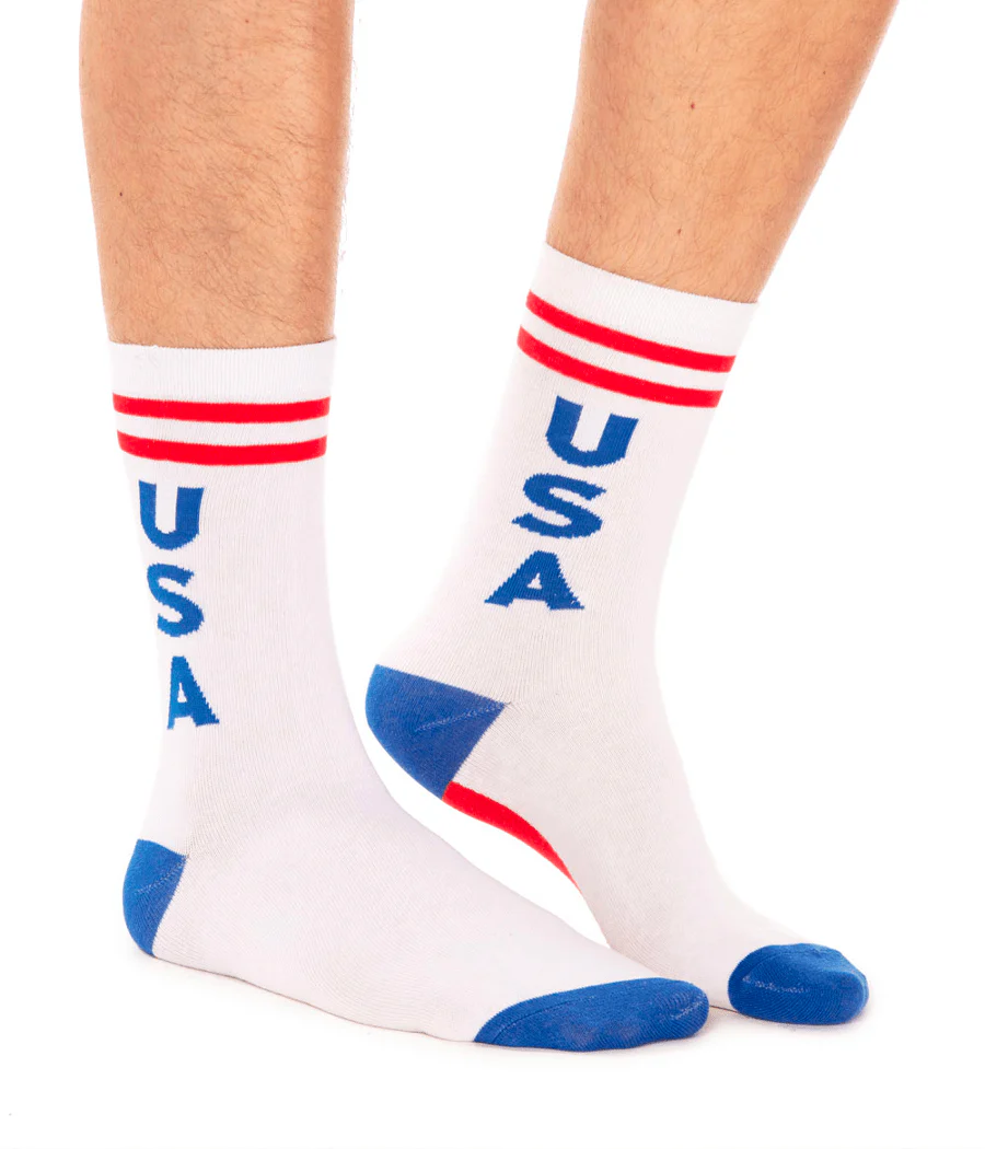 Men's Retro USA Socks (Fits Sizes 8-11M) - Image 2