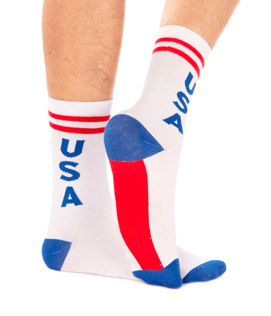 Men's Retro USA Socks (Fits Sizes 8-11M) - Image 3