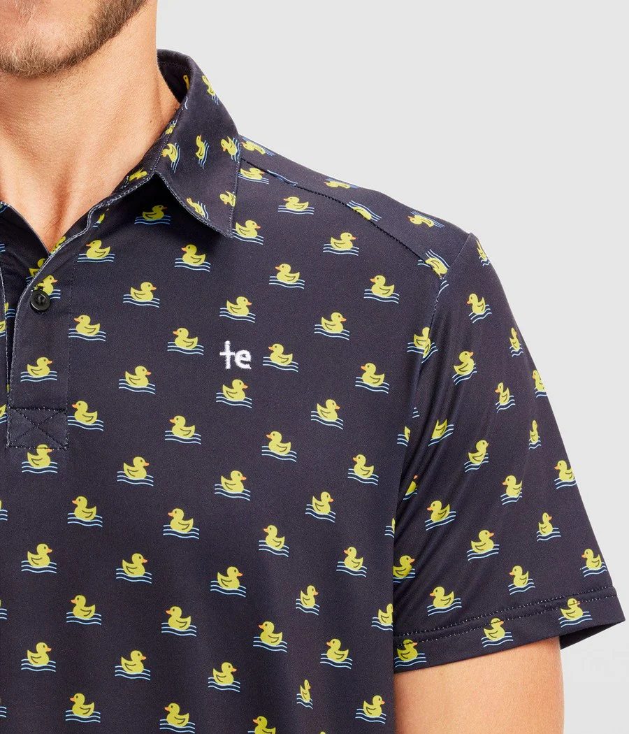 Men's Rubber Ducky Polo Shirt - Image 4