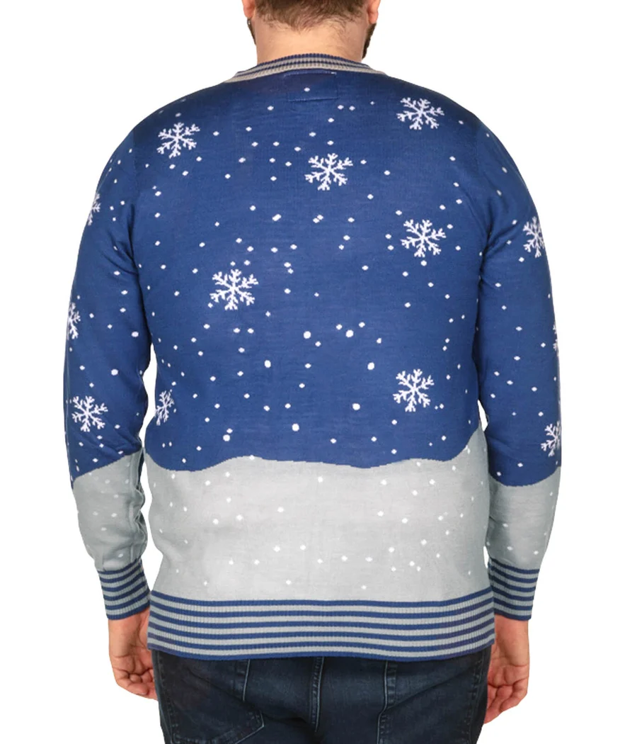 Men's Romantic Bumble Big and Tall Ugly Christmas Sweater - Image 3