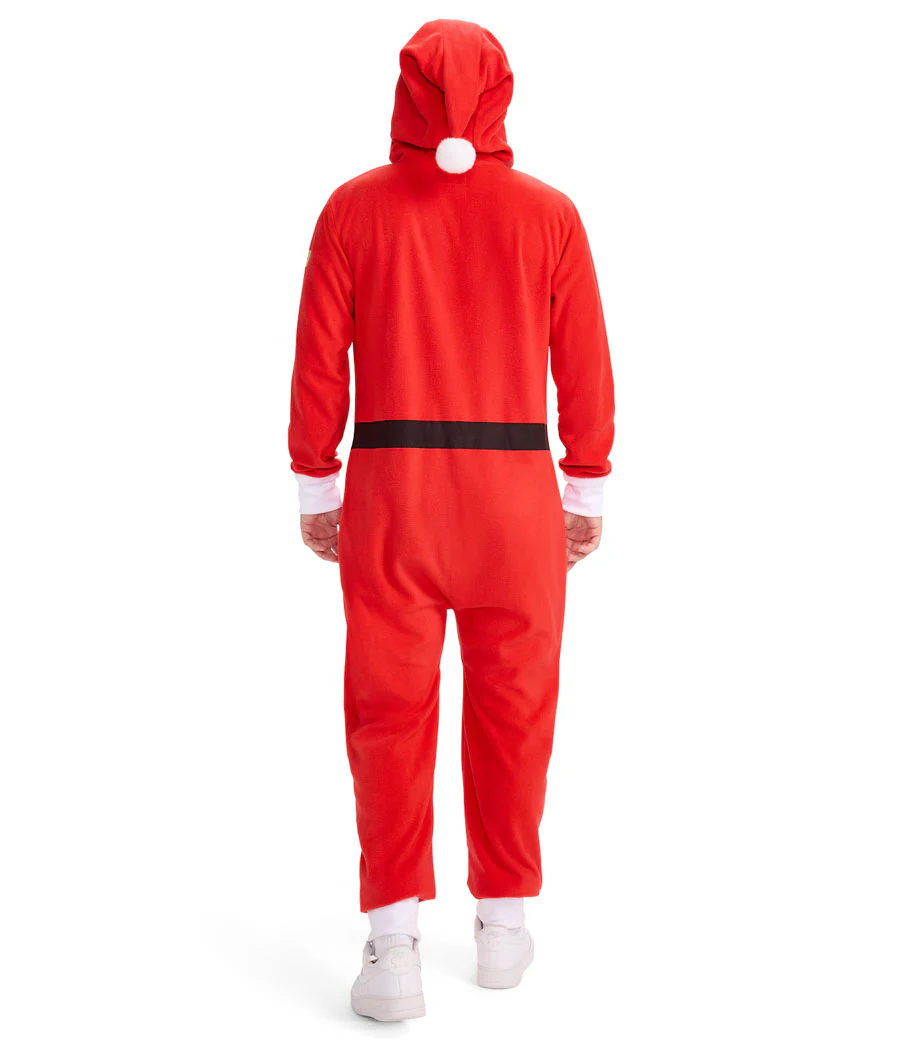 Men's Santa Jumpsuit With Fur - Image 2