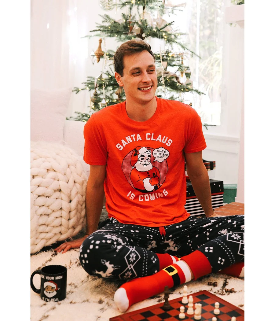 Men's Santa Claus is Coming Tee - Image 2