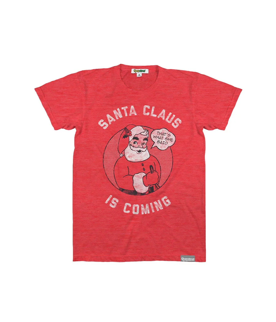 Men's Santa Claus is Coming Tee - Image 5