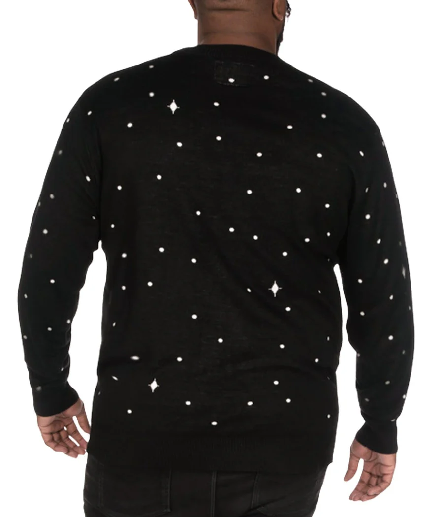 Men's Santa Unicorn Big and Tall Ugly Christmas Sweater - Image 2
