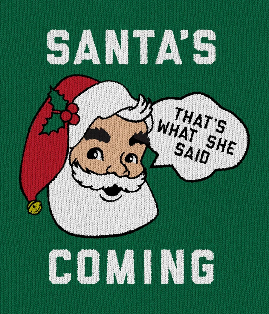 Men's Santa's Coming Ugly Christmas Sweater - Image 2