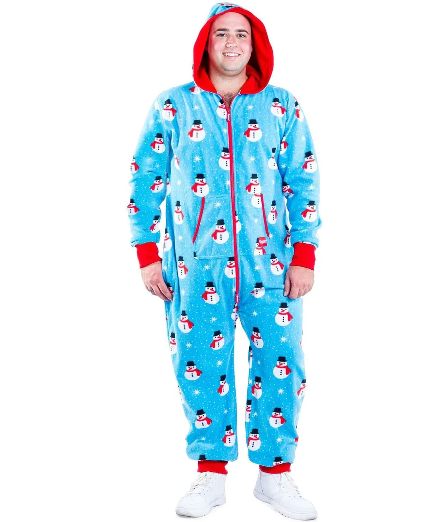 Men's Snowman is an Island Big and Tall Jumpsuit - Image 2