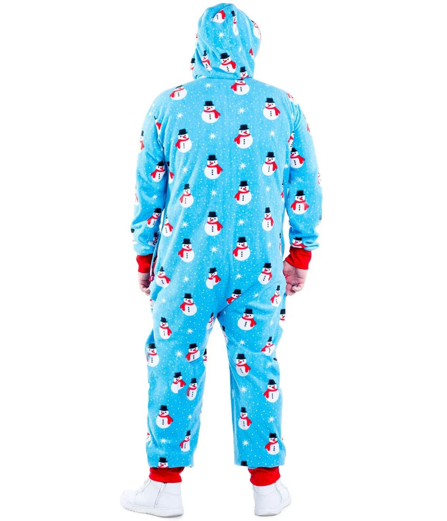 Men's Snowman is an Island Big and Tall Jumpsuit - Image 3