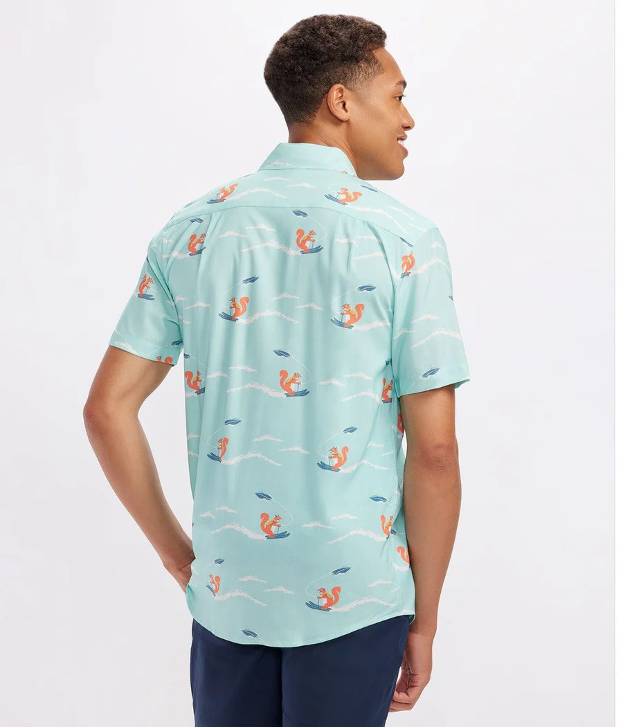 Men's Squirrel On Water Skis Hawaiian Shirt - Image 3