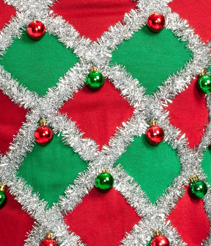 Men's Tacky Tinsel Ugly Christmas Sweater - Image 4