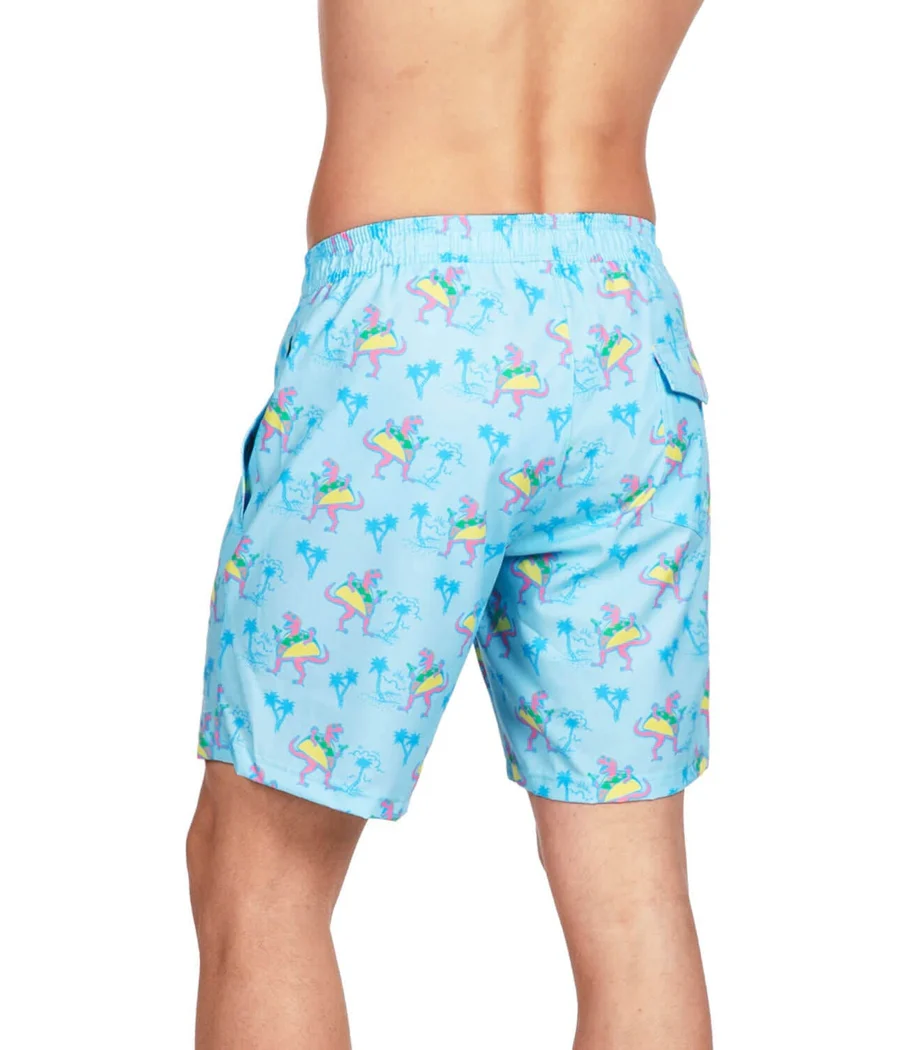 Tacosaurus Stretch Swim Trunks - 7.5" Inseam - Image 4