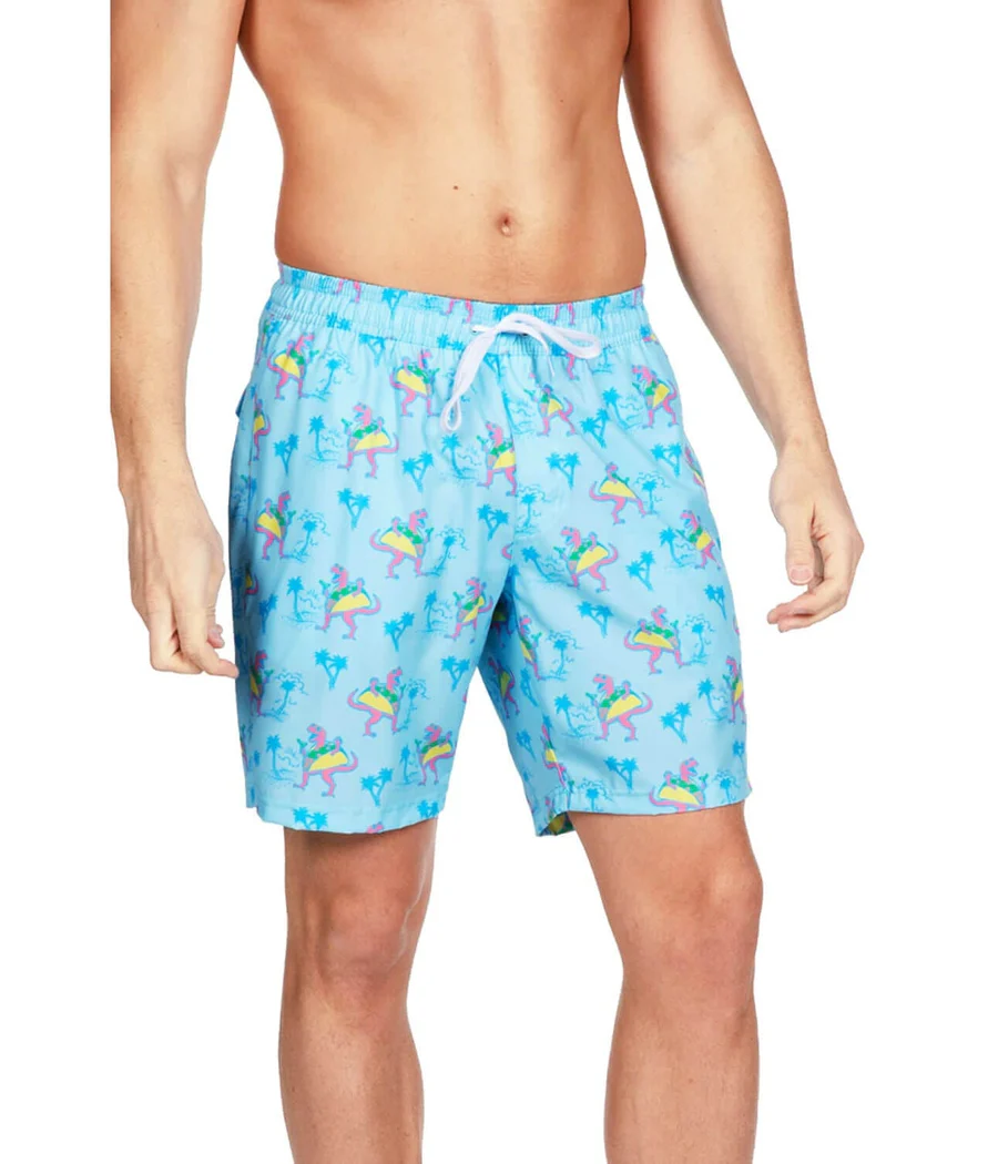 Tacosaurus Stretch Swim Trunks - 7.5" Inseam - Image 5
