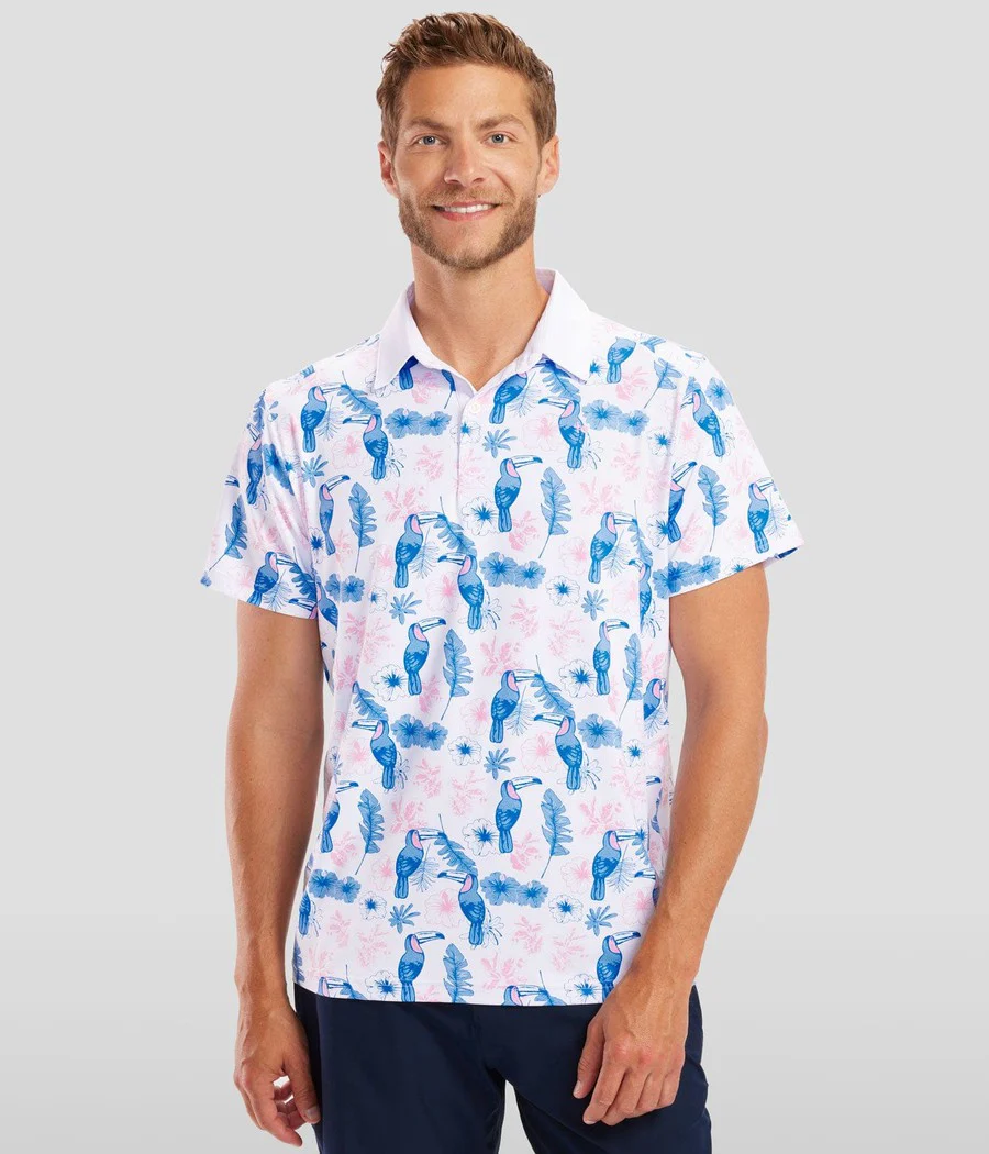 Men's Toucan Tango Disc Golf Polo - Image 2