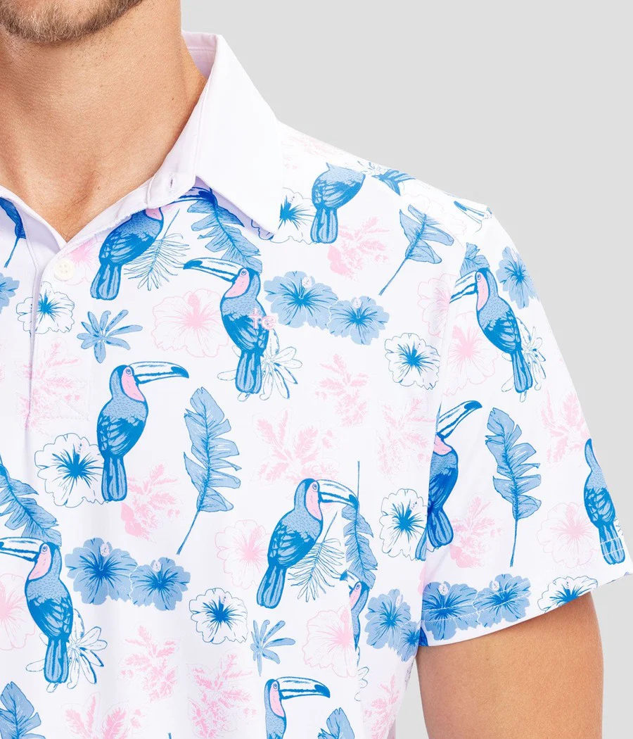 Men's Toucan Tango Disc Golf Polo - Image 4