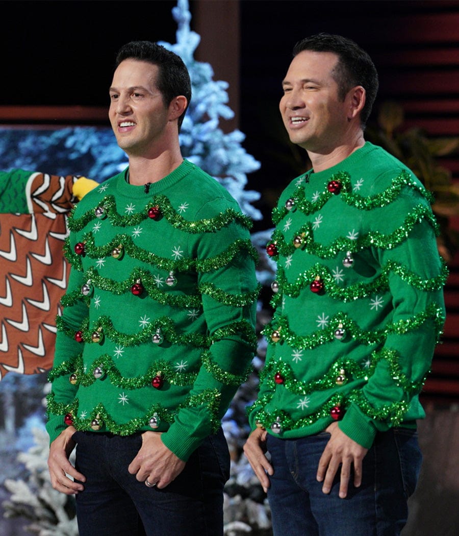 Men's Gaudy Garland Ugly Christmas Sweater - Image 6