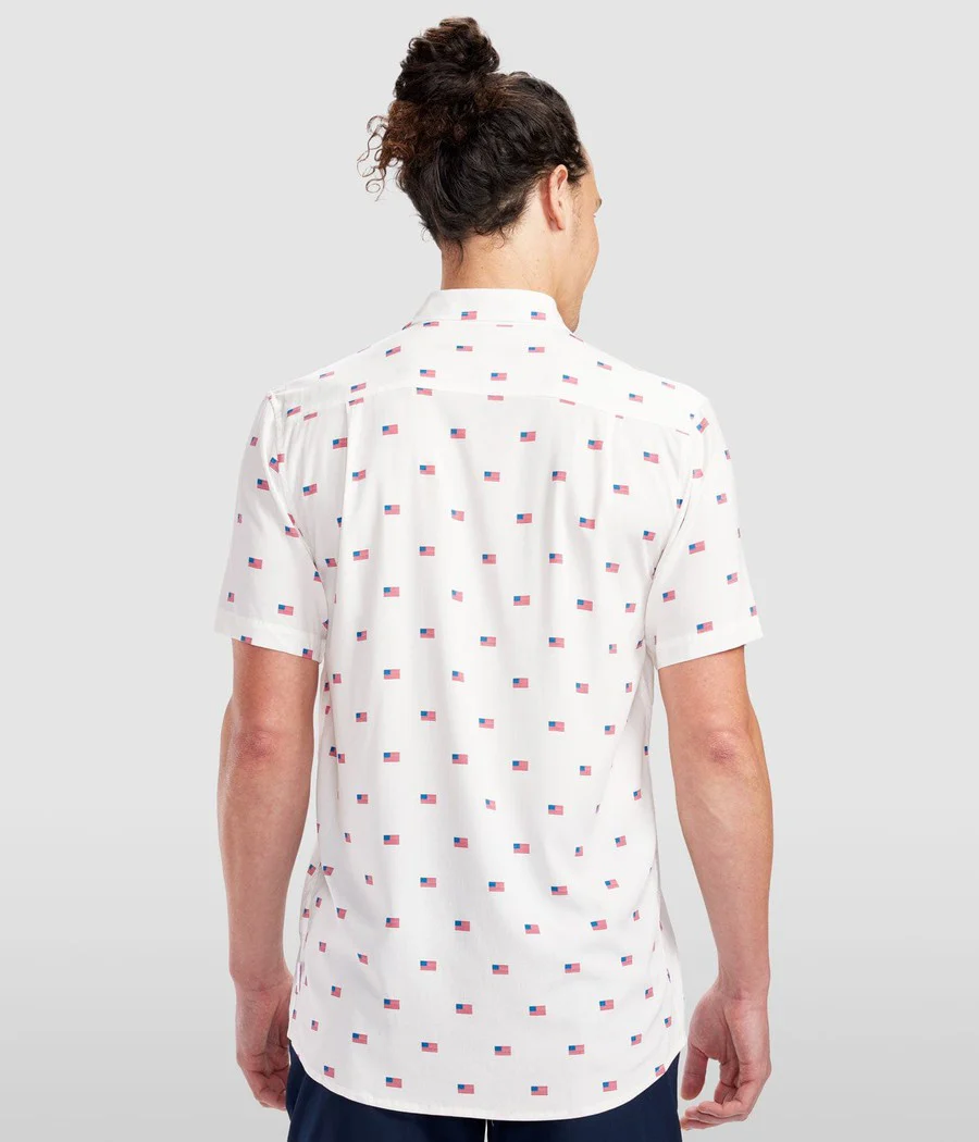 Men's USA Grand Ol' Flag Button Down Shirt - Image 3