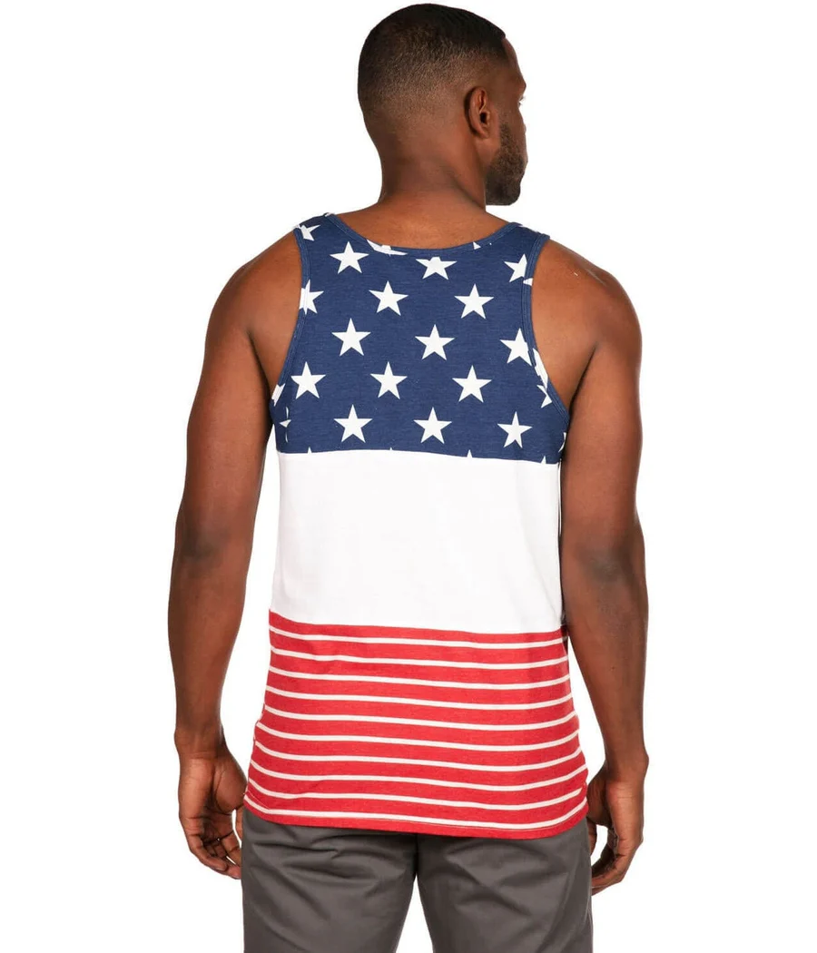 Men's USA Stripes Tank Top - Image 3