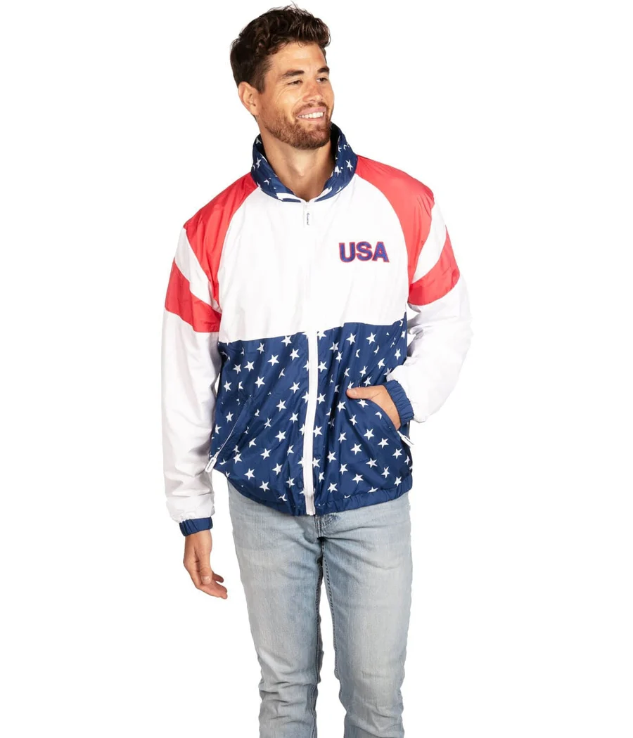 Men's USA Windbreaker Jacket - Image 3