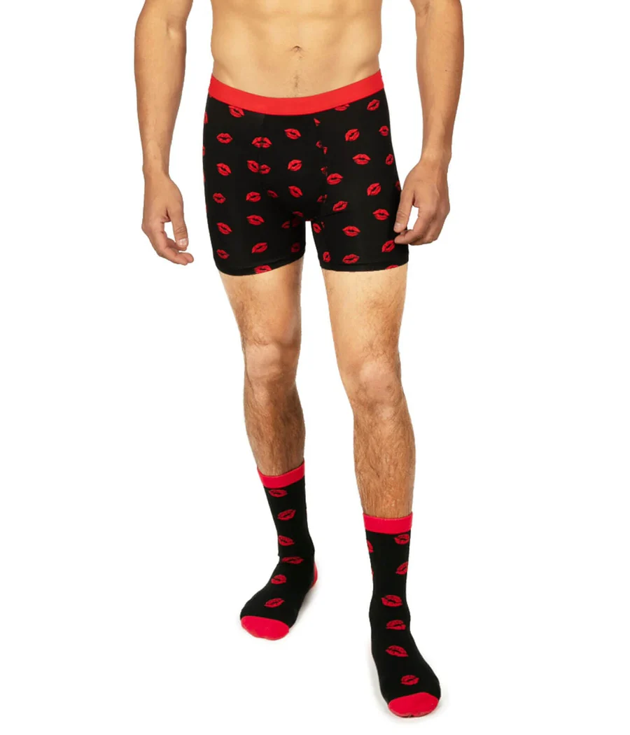 Men's Kiss Attack Boxers & Socks Gift Set - Image 2