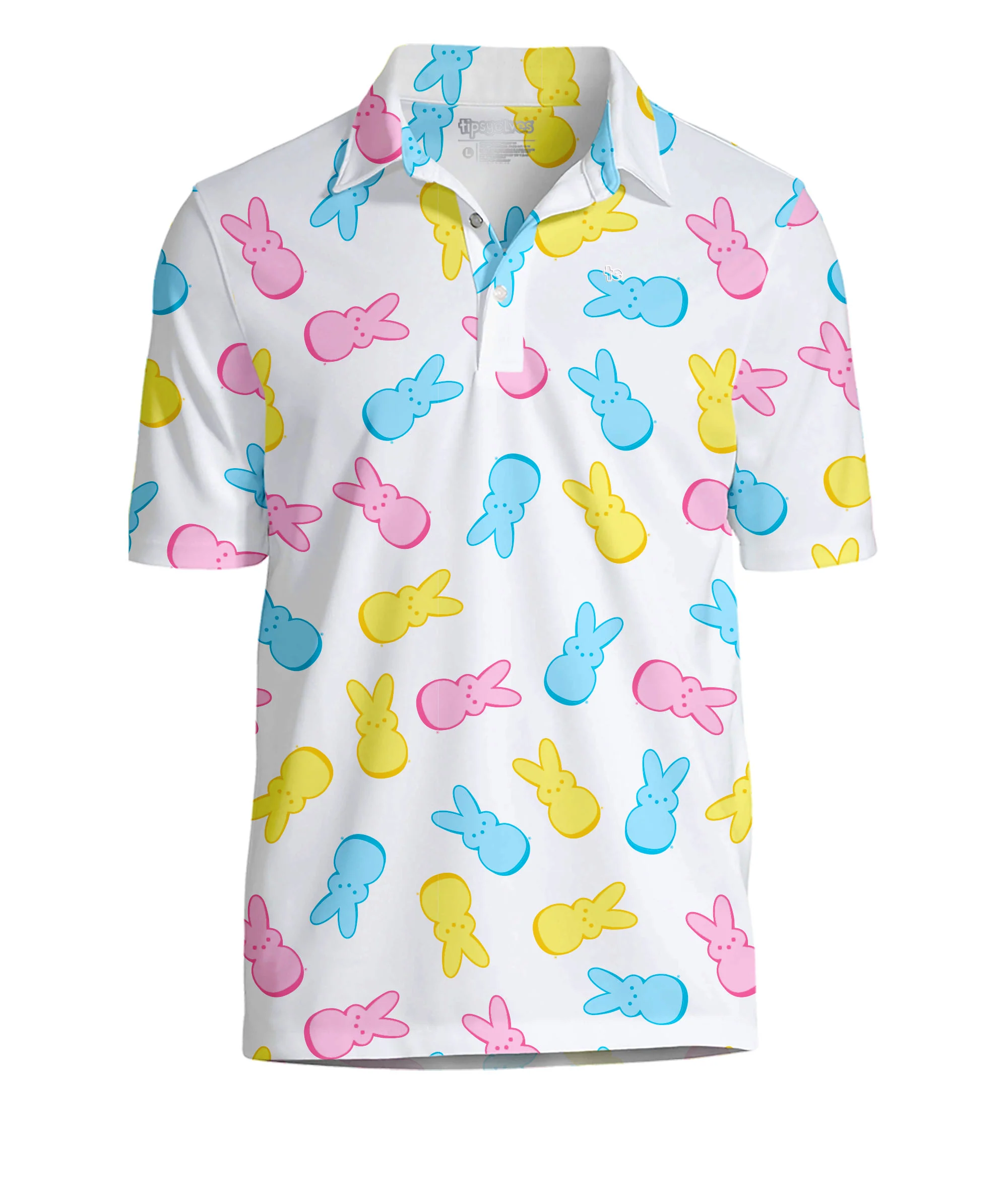 Men's PEEPS® Party Peeple Golf Polo - Image 4