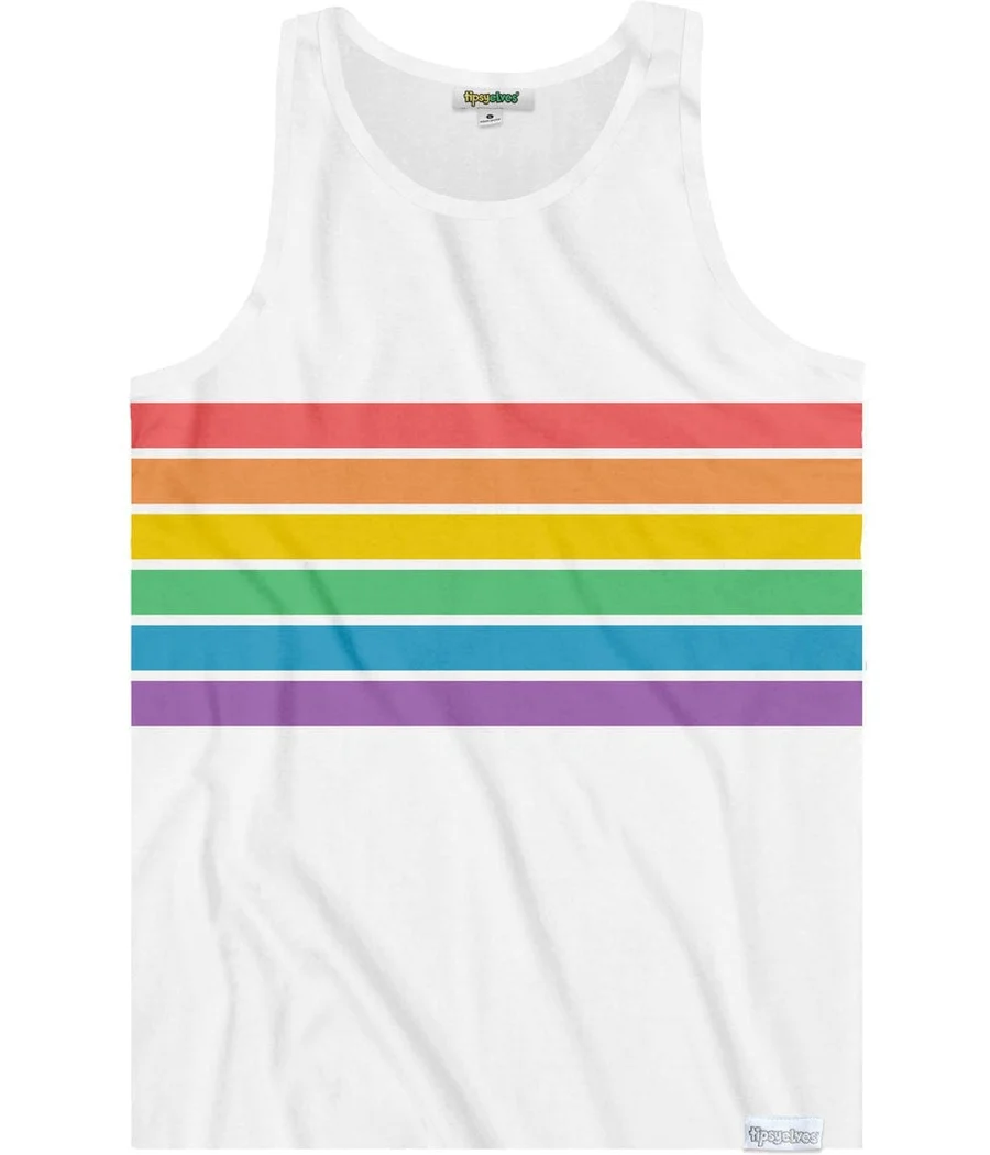 White Rainbow All the Way Tank Top - Image 3