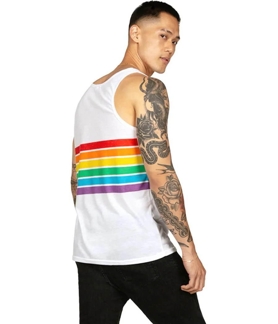 White Rainbow All the Way Tank Top - Image 4