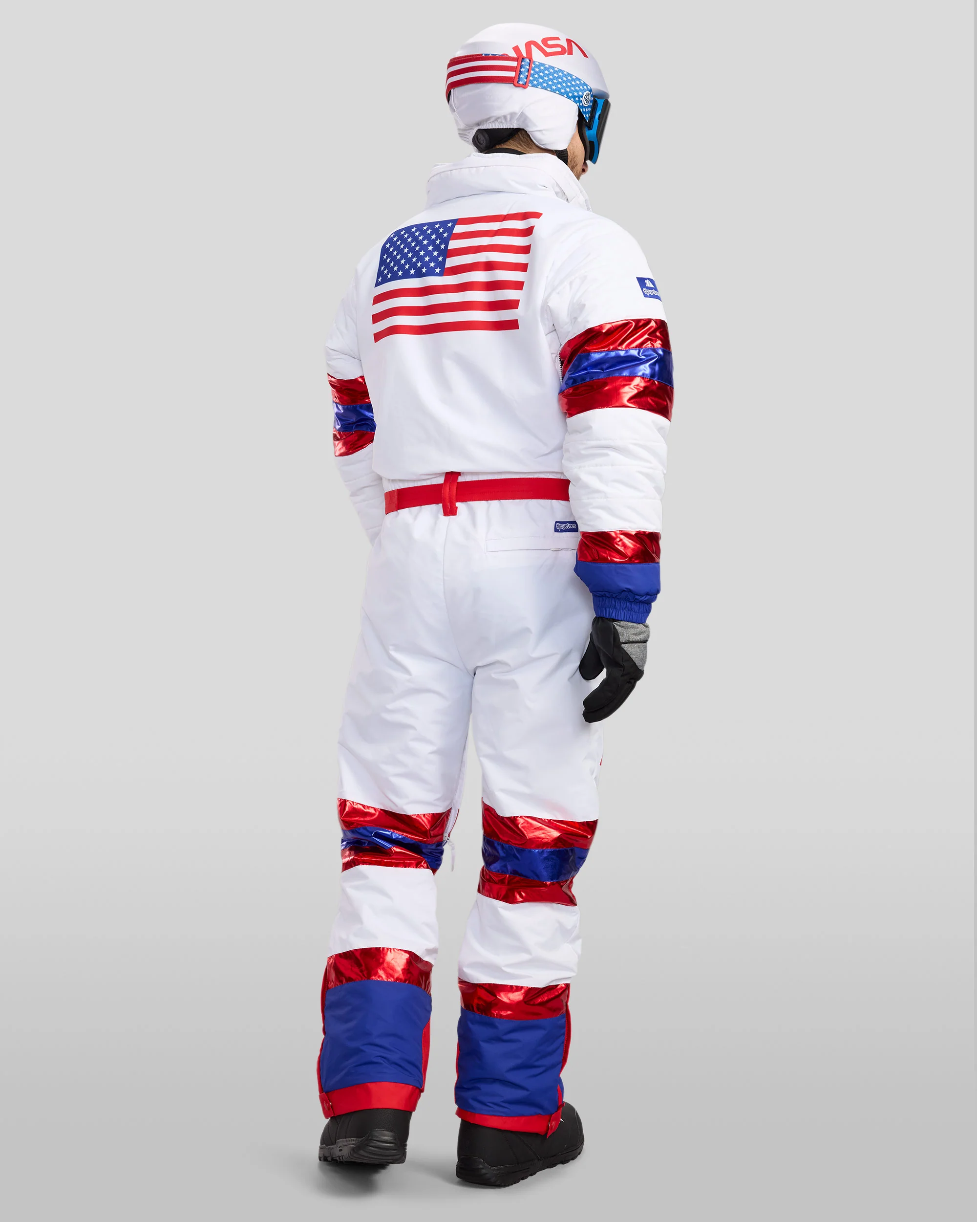Men's Space Racer Ski Suit and Helmet Cover - Image 2