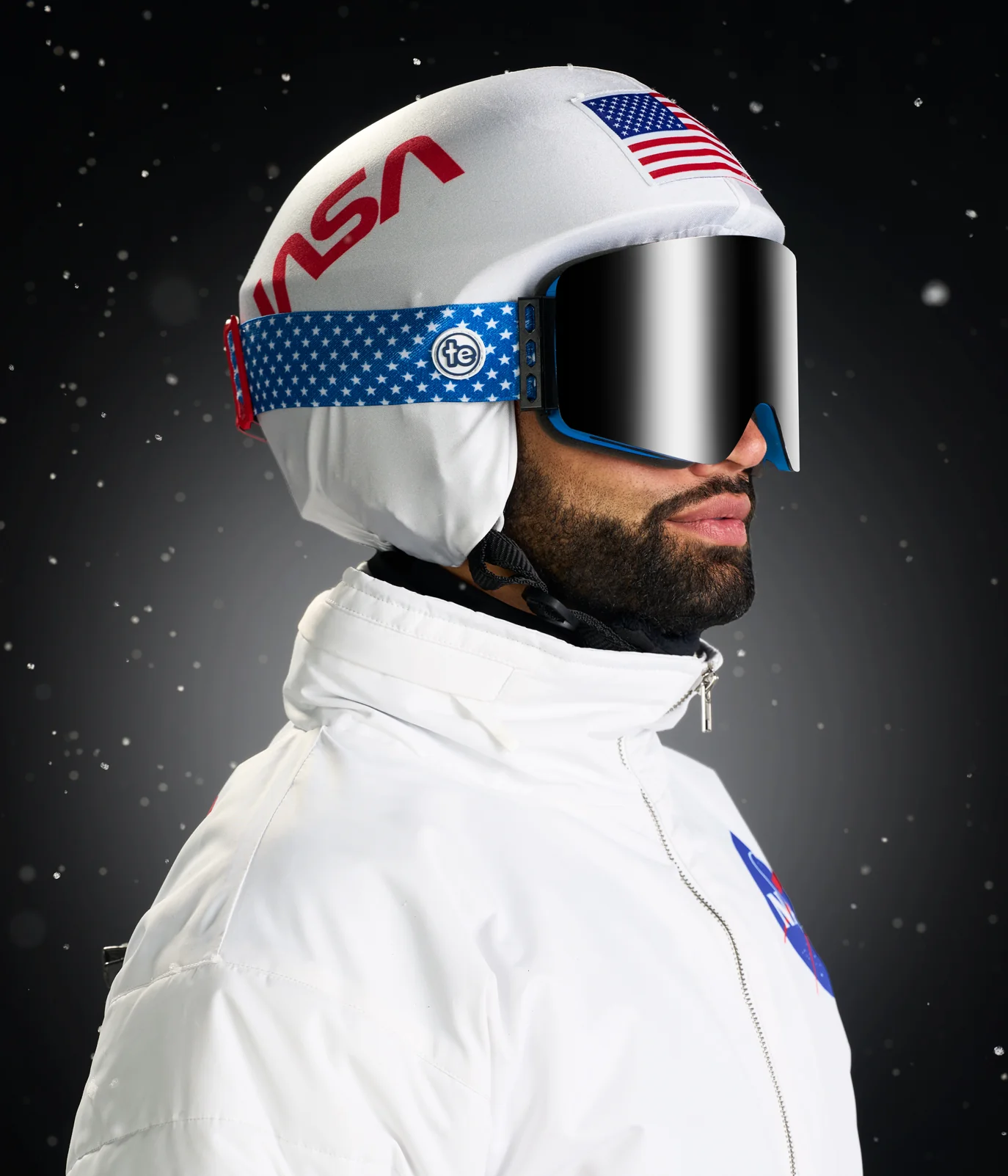 Men's Space Racer Ski Suit and Helmet Cover - Image 3
