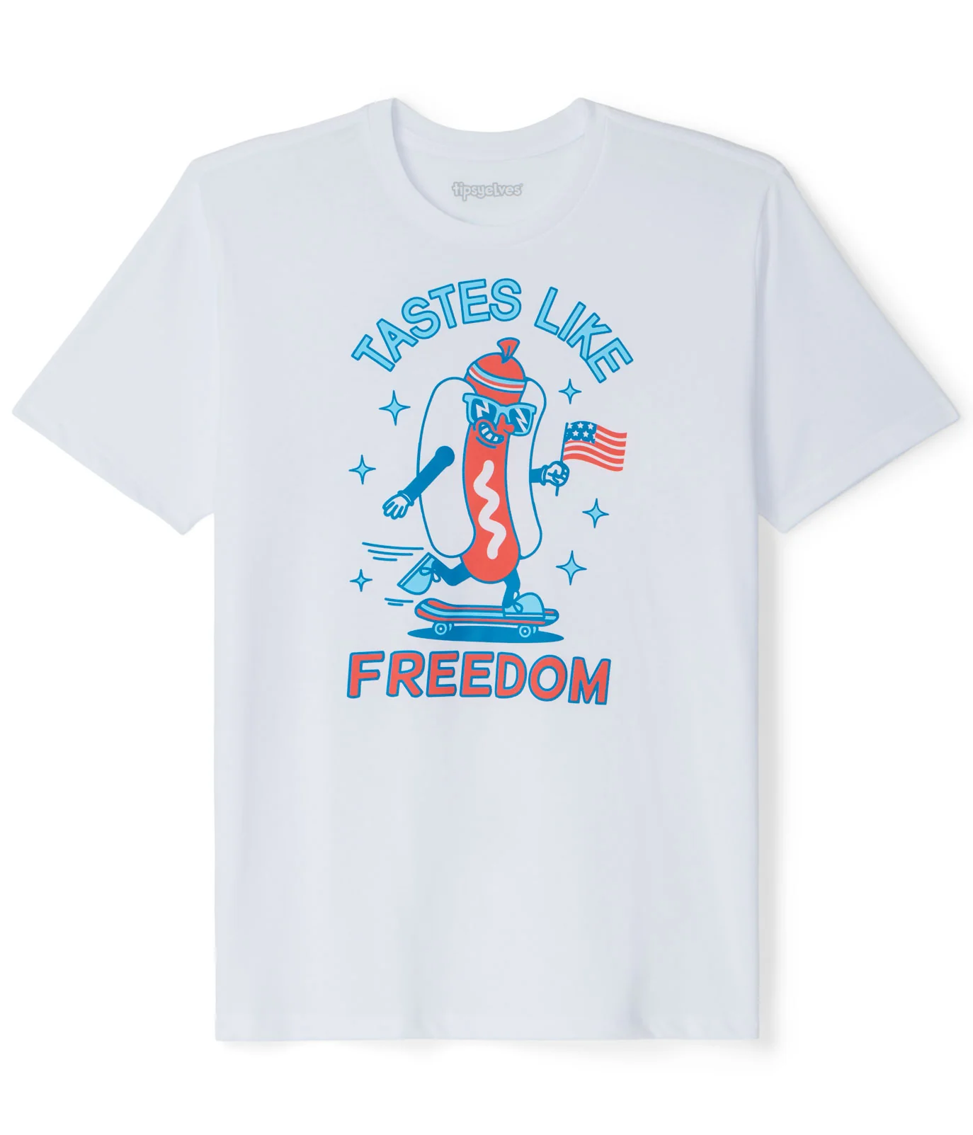 Men's Tastes Like Freedom Hot Dog Tee