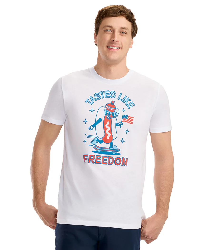 Men's Tastes Like Freedom Hot Dog Tee - Image 2