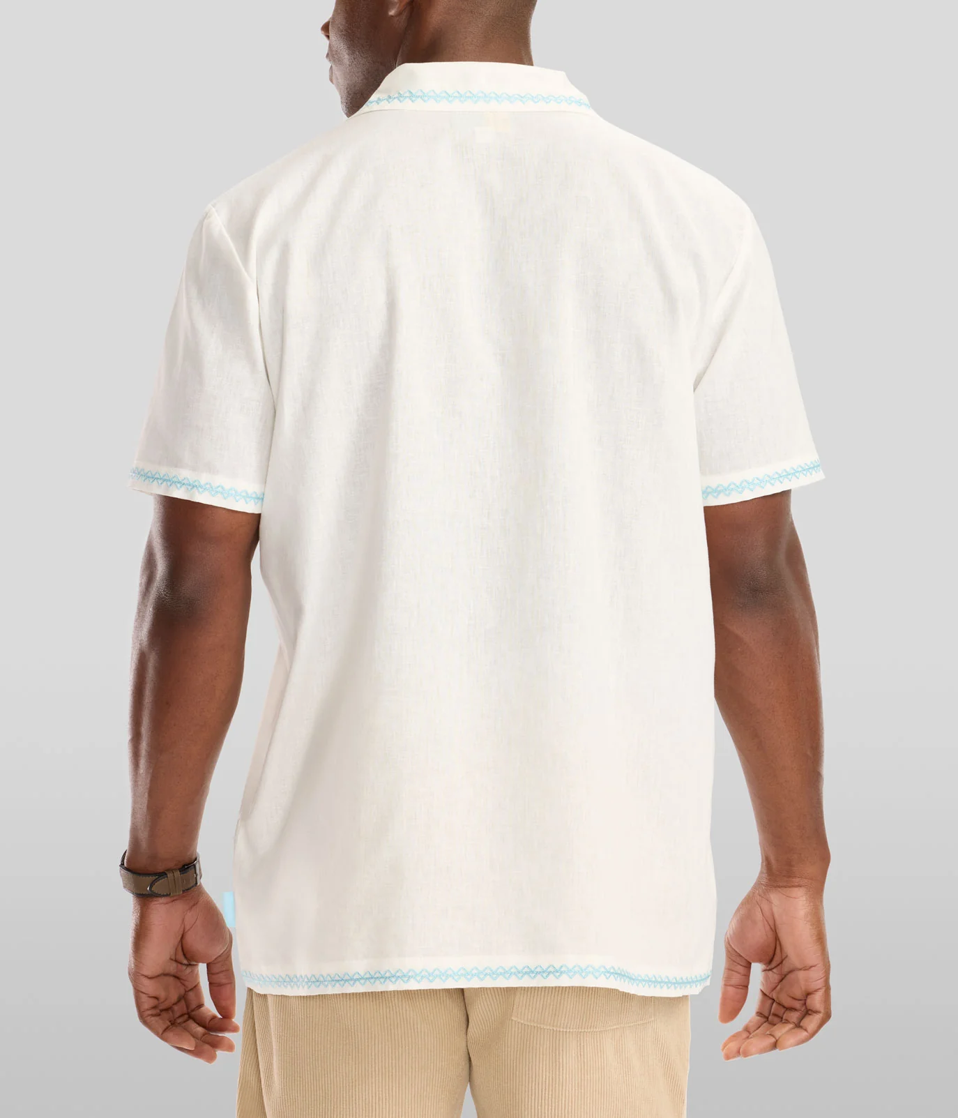 Men's Tequilin' Time Linen Cabana Shirt - Image 5