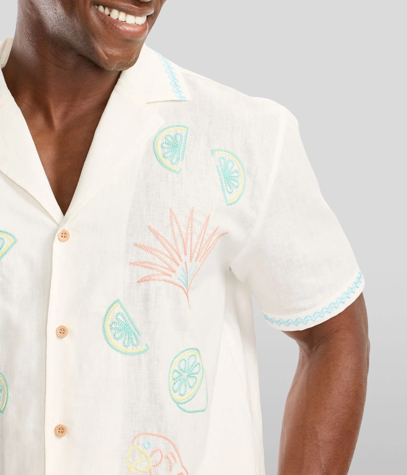 Men's Tequilin' Time Linen Cabana Shirt - Image 6