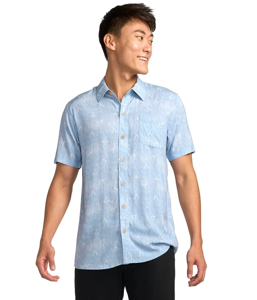 Men's Wishbone Thinking Button Down Shirt - Image 2