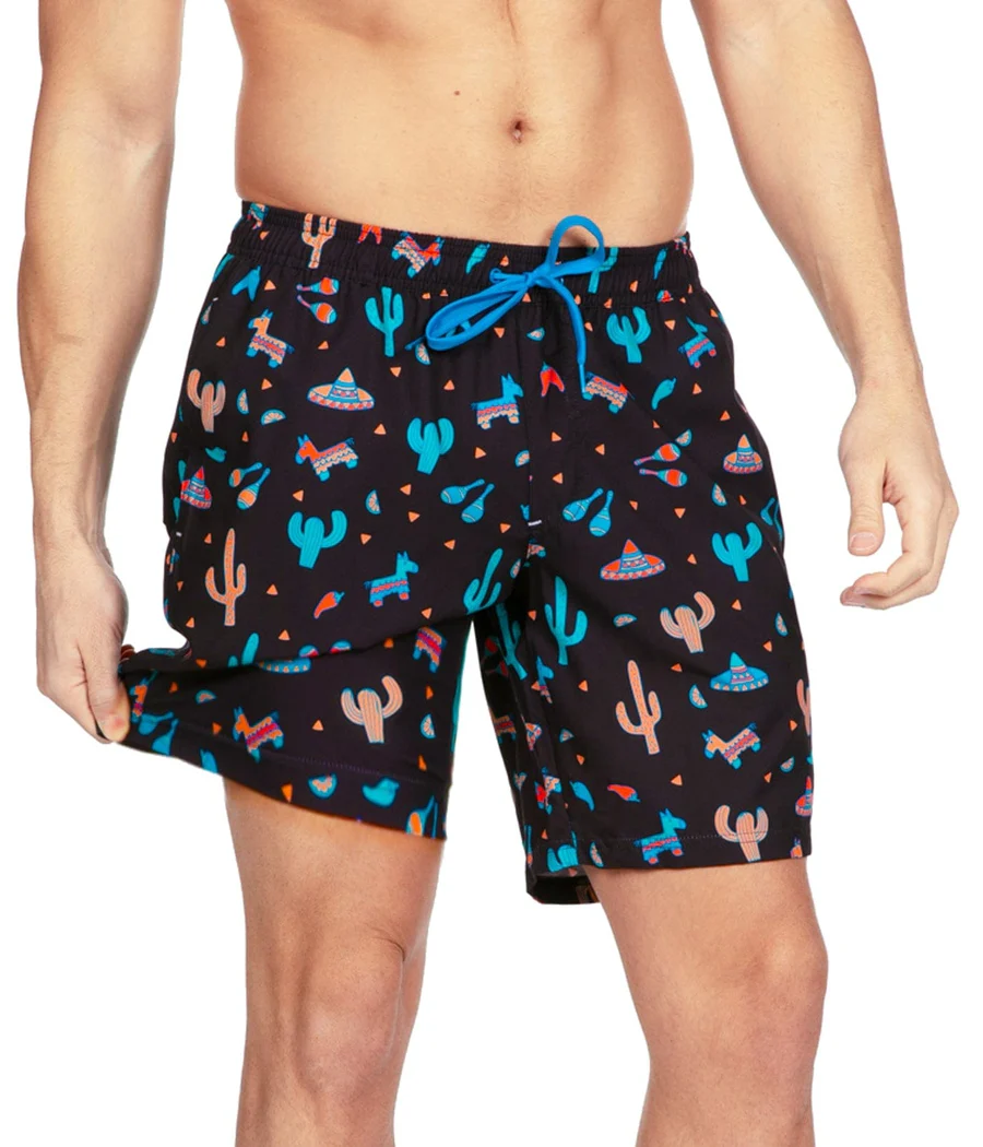 Midnight Fiesta Stretch Swim Trunks - 7.5" Inseam - Image 4