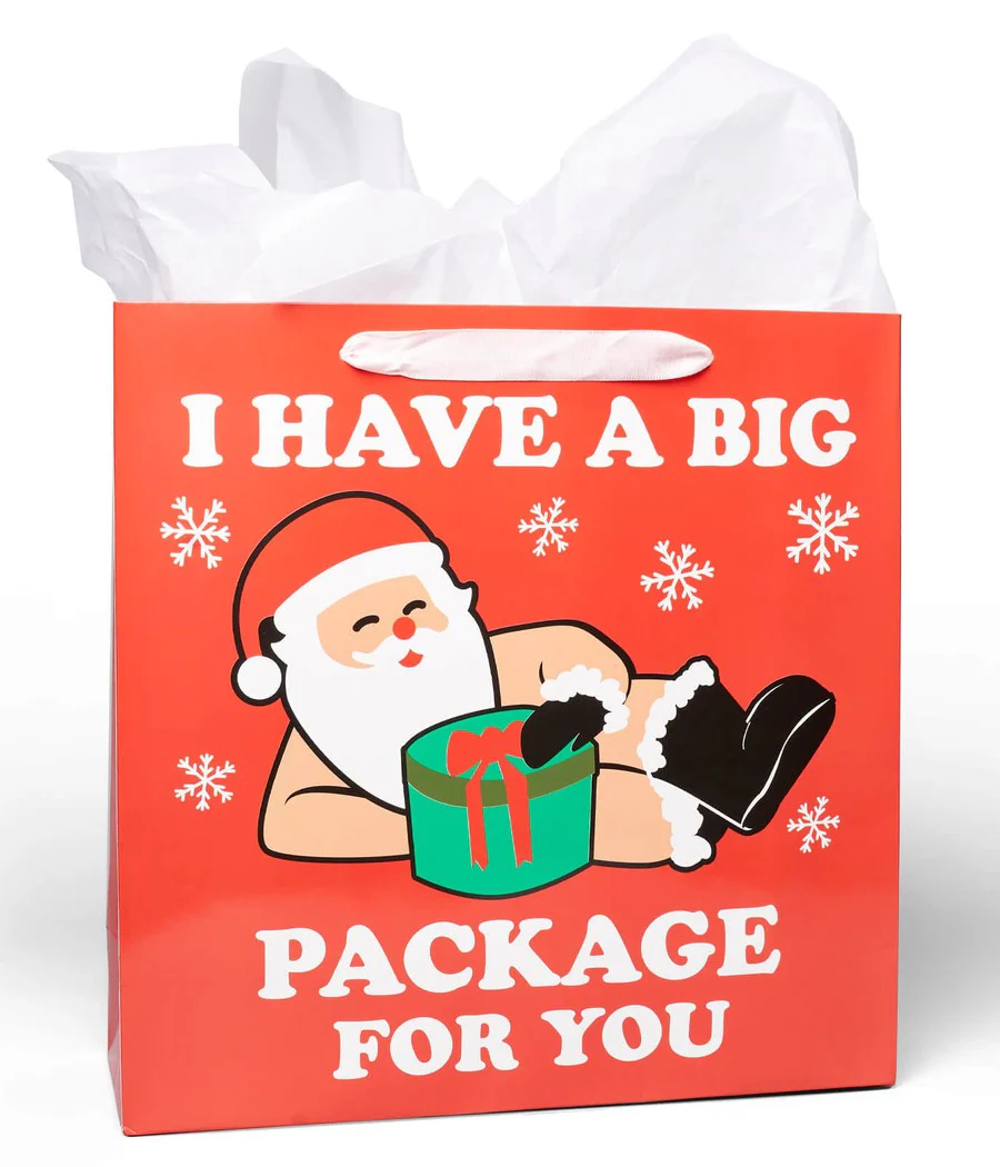 Naughty Santa Gift Bags - Set of 6 - Image 2