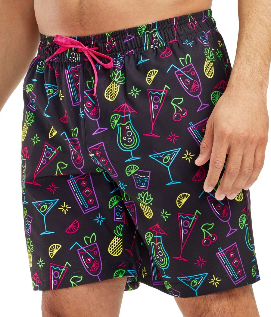 Neon Nightcap Stretch Swim Trunks - 7.5" Inseam - Image 3
