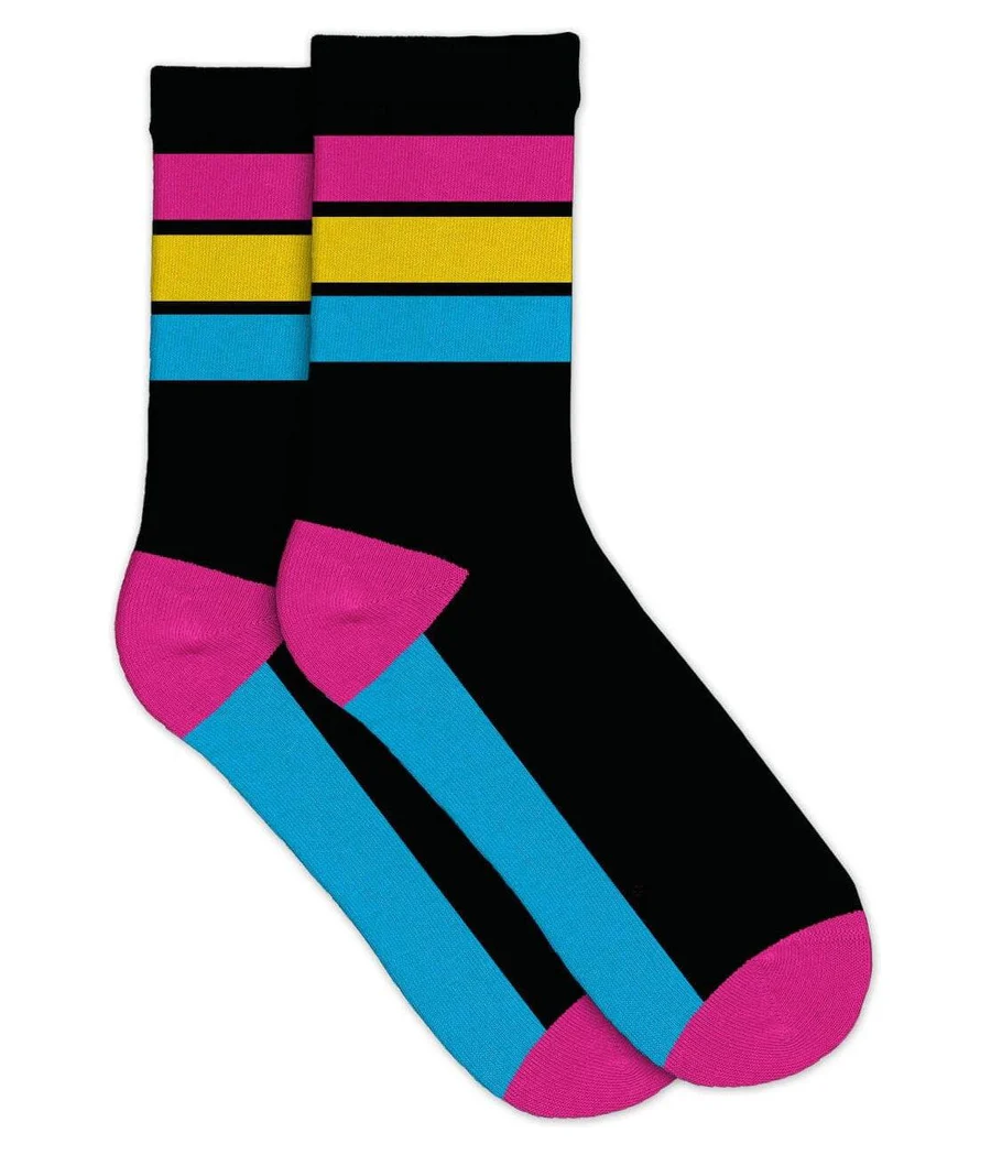 Pansexual Flag Socks (Fits Sizes 8-12M | 7-11W)