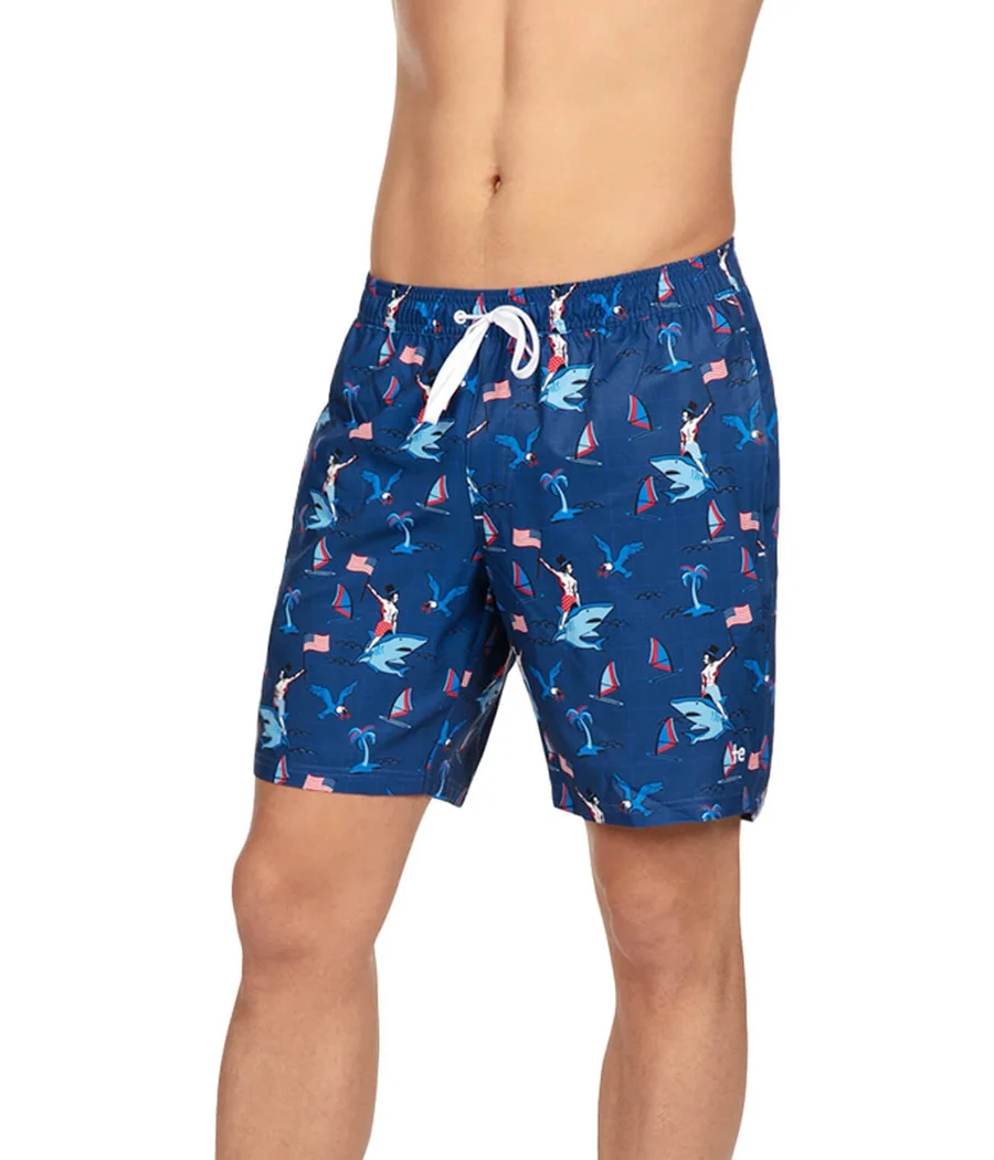 Fin Riding Founder Stretch Swim Trunks - 7.5" Inseam - Image 3