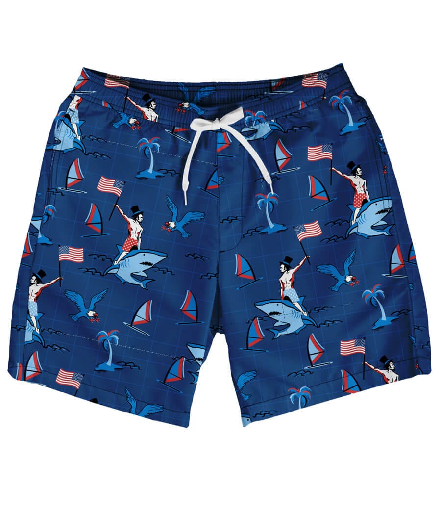 Fin Riding Founder Stretch Swim Trunks - 7.5" Inseam - Image 5