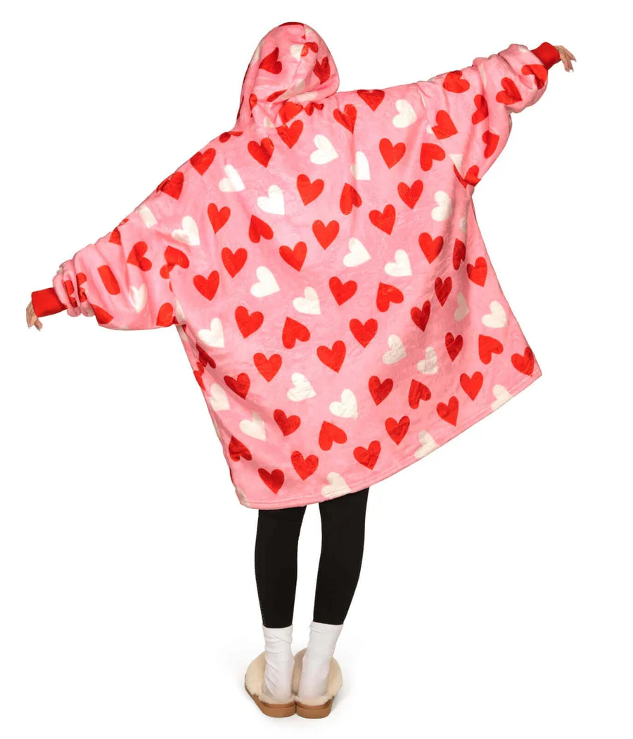Full Hearts Blanket Hoodie - Image 2