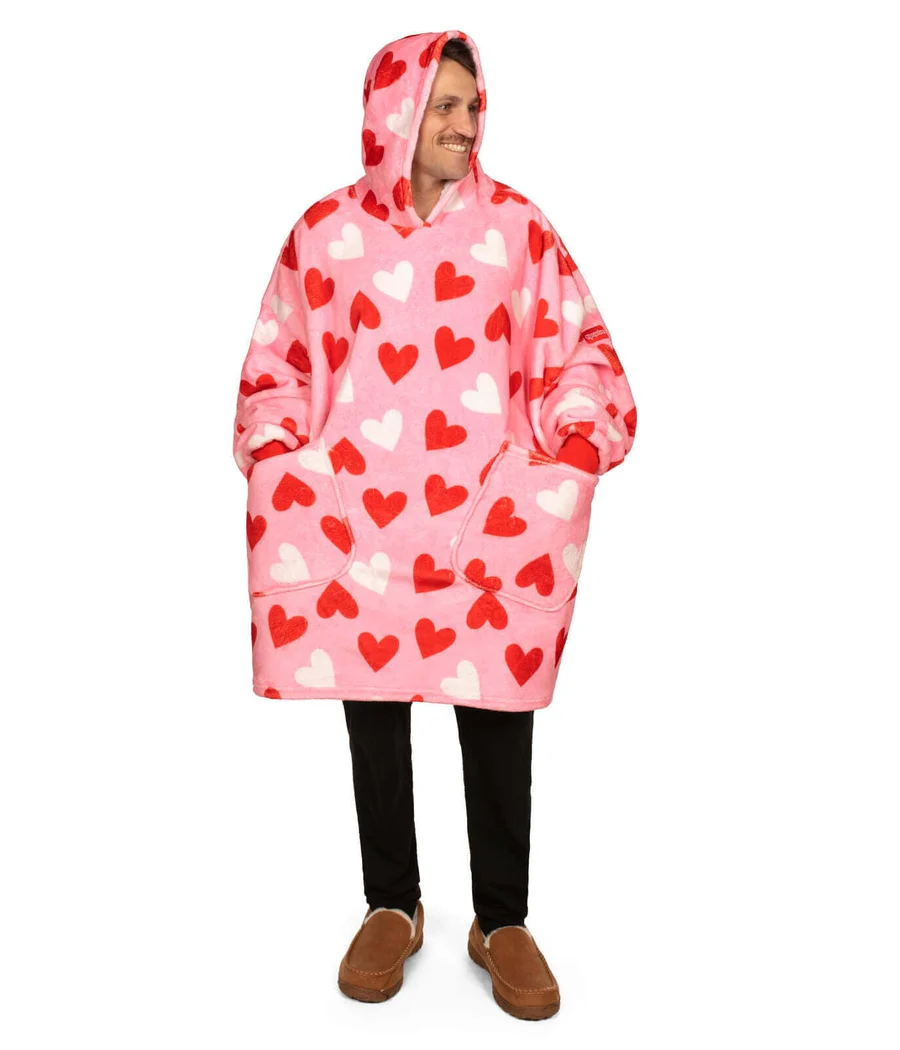 Full Hearts Blanket Hoodie - Image 4