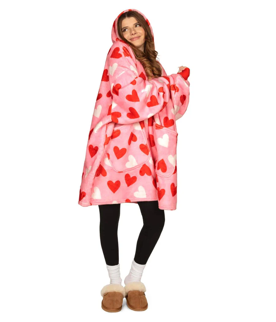 Full Hearts Blanket Hoodie - Image 5