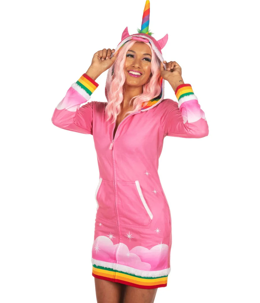 Pink Unicorn Costume Dress - Image 2