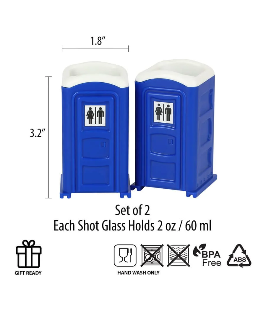 Porta Potty Shot Glasses - Image 5
