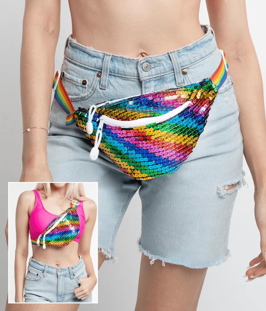 Rainbow Sequin Fanny Pack - Image 2