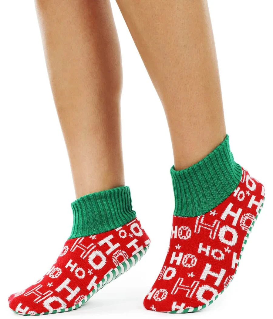 Ho Ho Ho Slipper Socks - Image 2